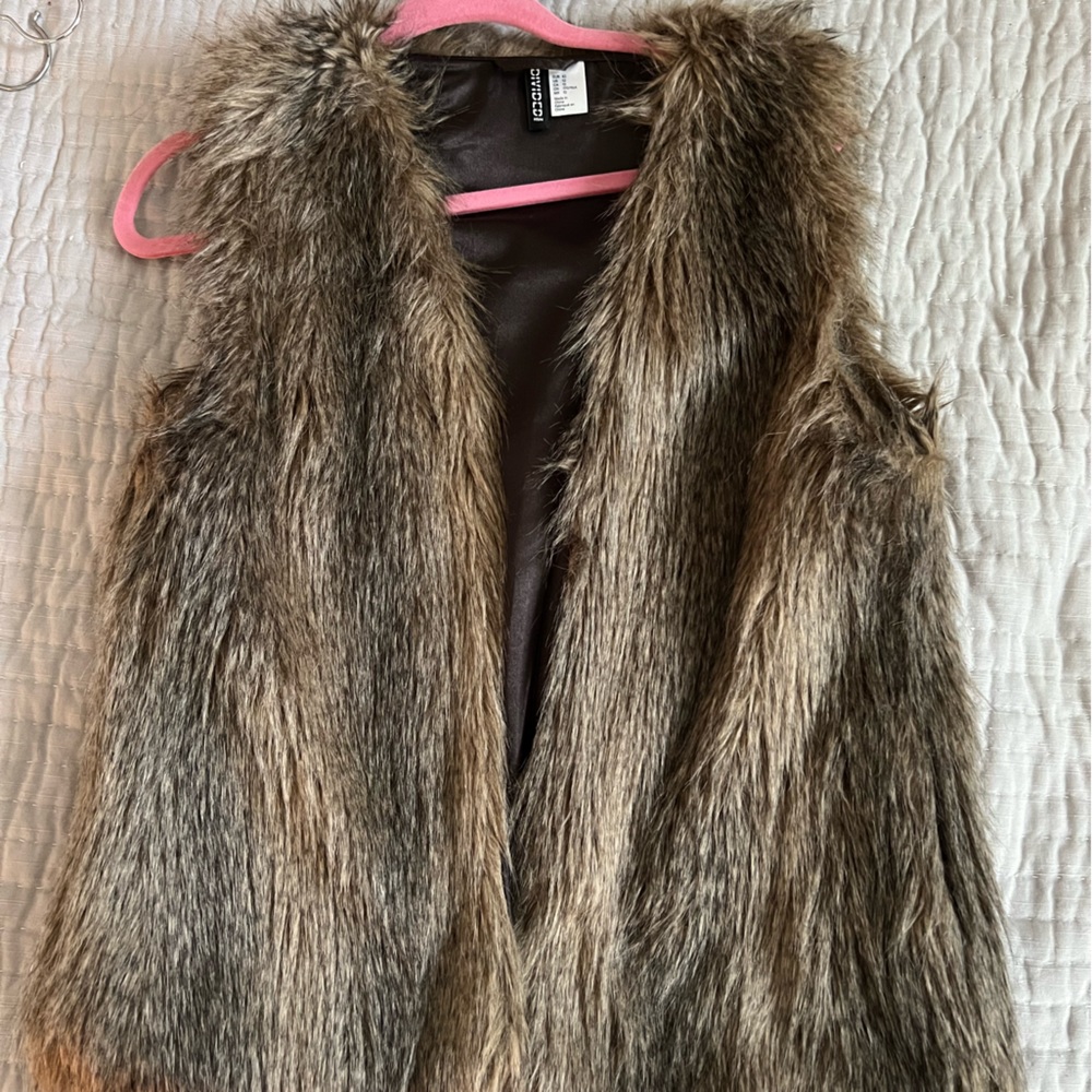 Faux fur vest